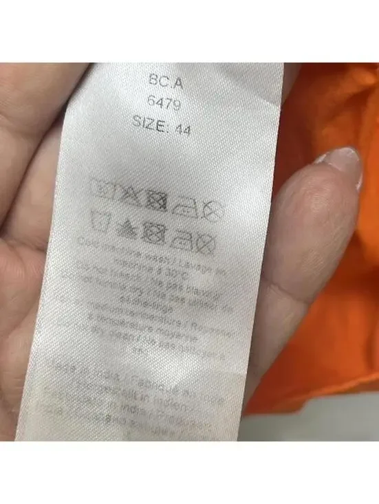 Ganni Orange Cotton-Poplin Mini Dress - Picture 6 of 8